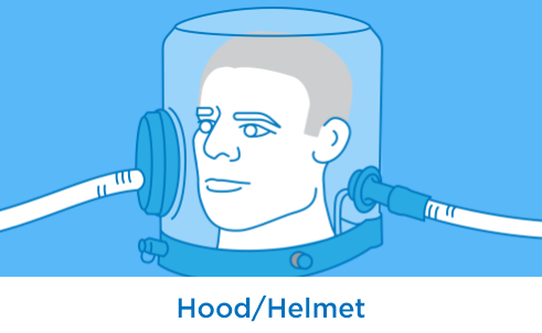 man wearing a hood helmet